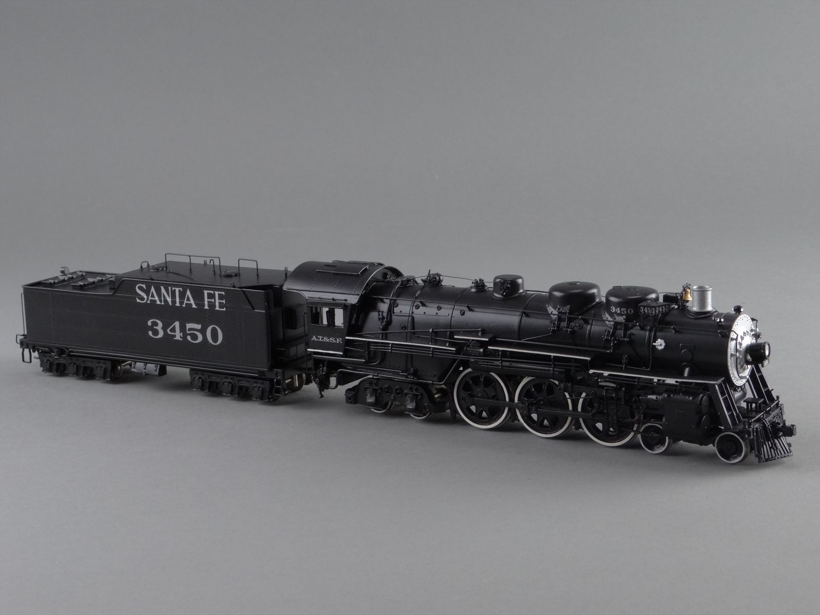 HO Brass Model Train - Key Imports ATSF Santa Fe 4-6-4 3450 Modernized ...