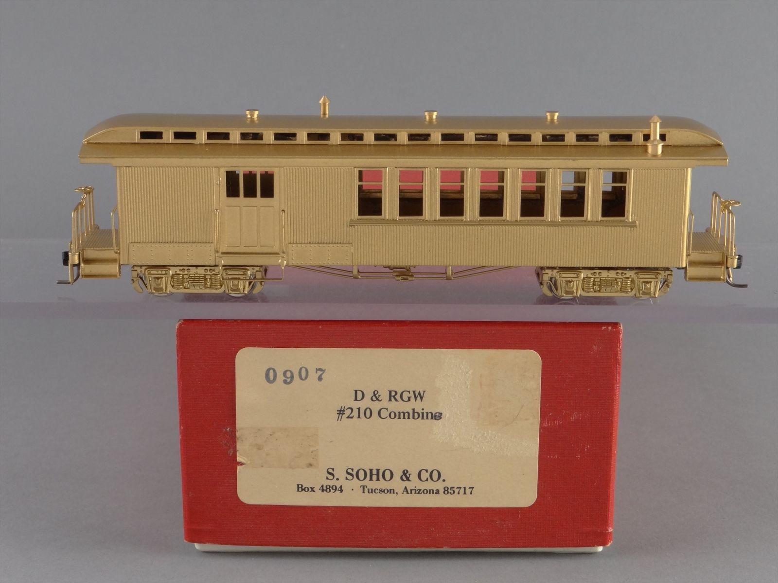 HOn3 Brass Model Train Car - S. Soho & Co D&RGW #210