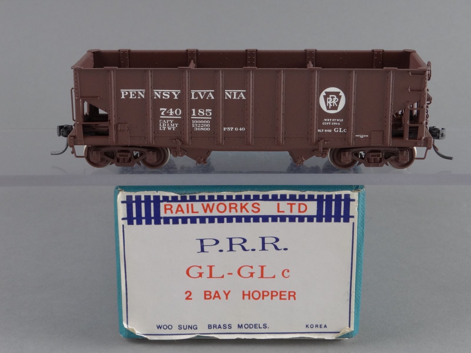 HO Brass Model Train - Railworks Ltd R-138 PRR Pennsylvania GL - GLc 2 ...