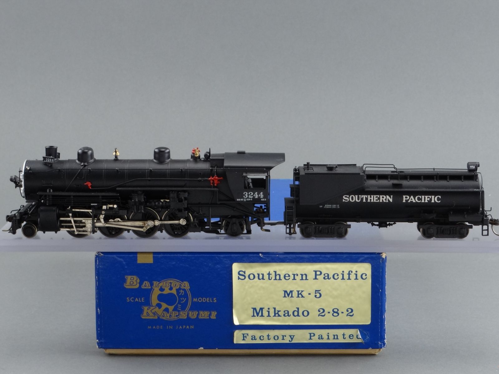 HO Brass Model Train - Balboa SP Southern Pacific 2-8-2 MK-5