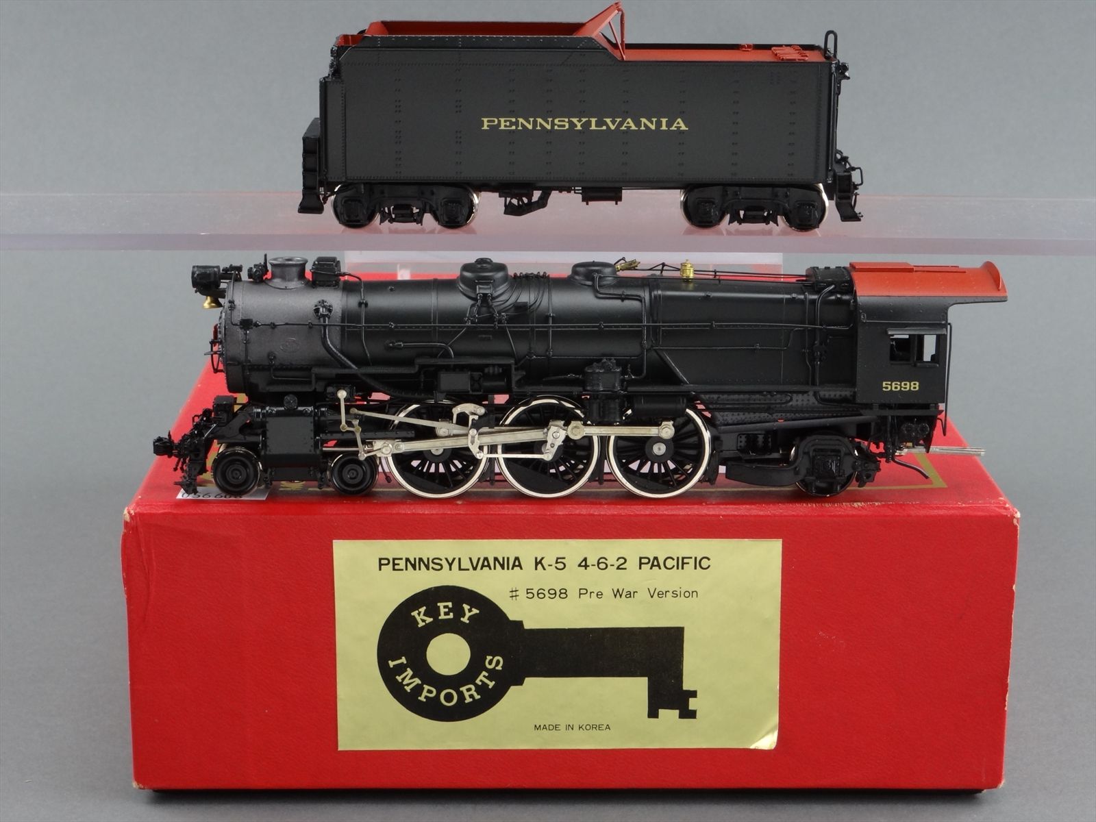 HO Brass Model Train - Key Imports PRR Pennsylvania 4-6-2 K-5 #5698 ...