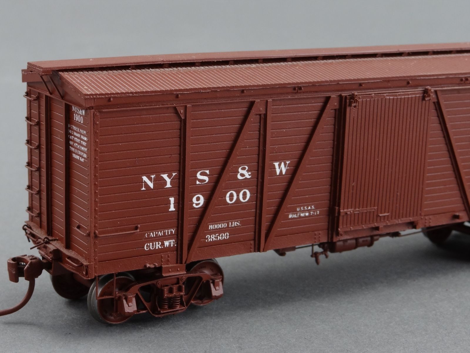 HO Westerfield 4306 Pro Built Kit - NYS&W 36' Outside Braced Box Car ...