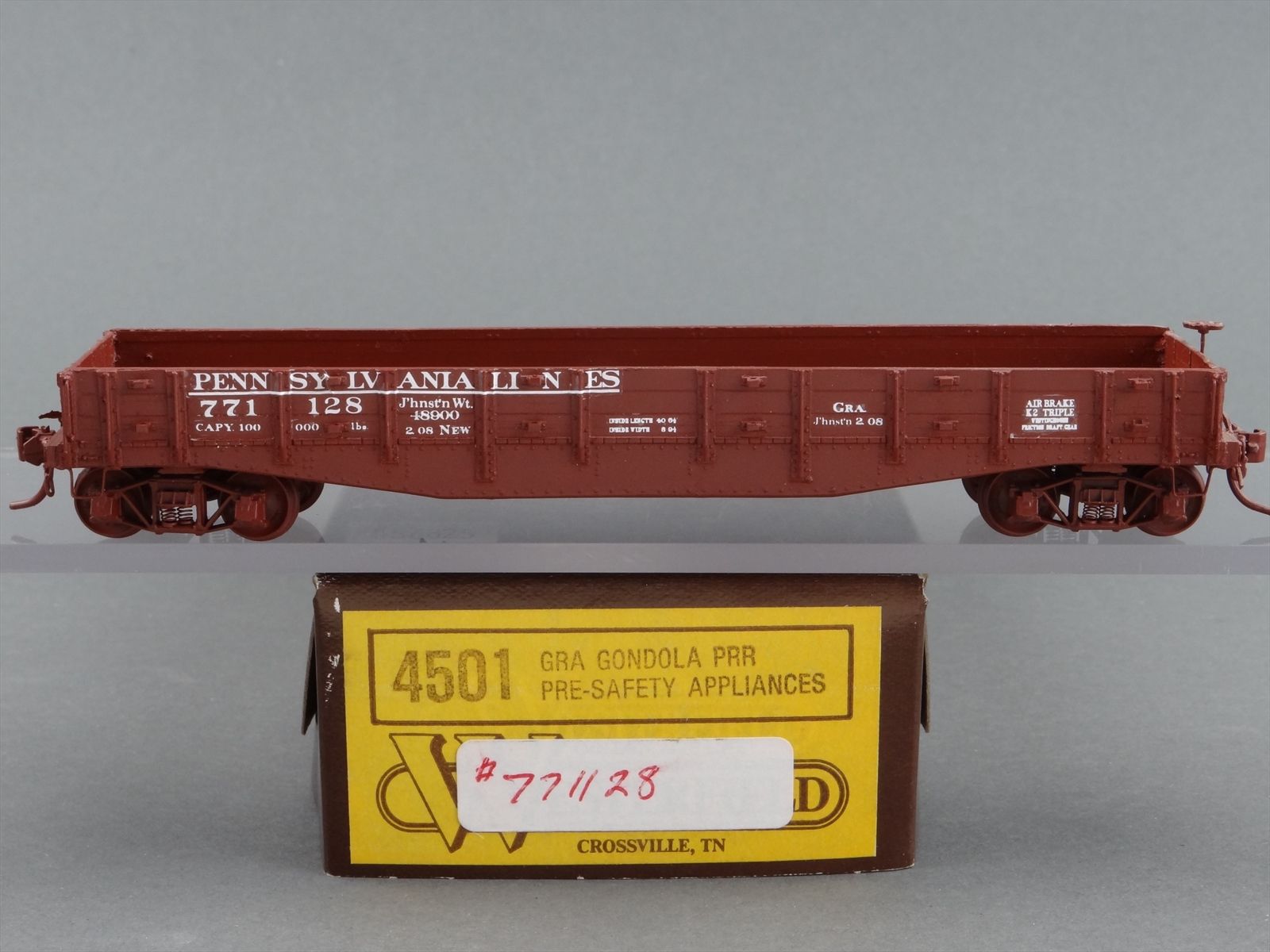 Custom 4501 HO Westerfield 4501 Pro Built Kit - PRR Pennsylvania GRA Gondola ...