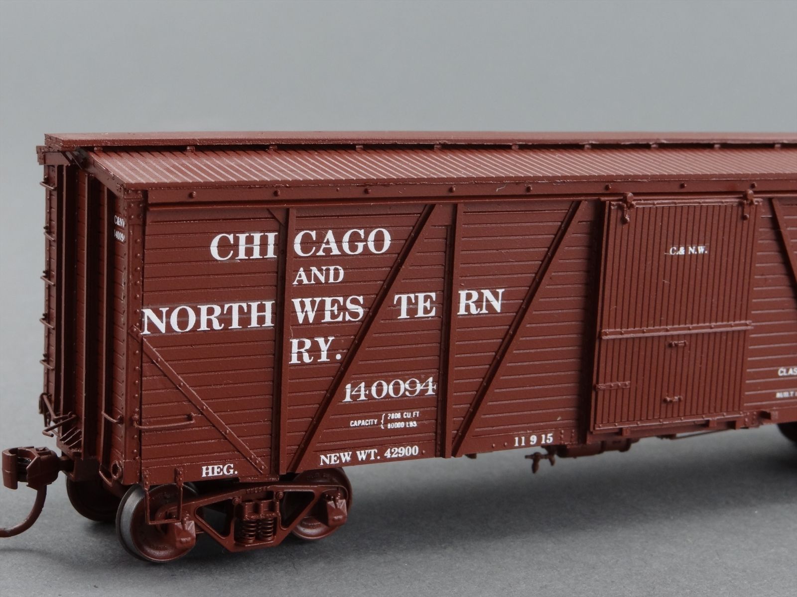 HO Westerfield 4401 Pro Built Kit C&NW 40' Outside Braced Box Car