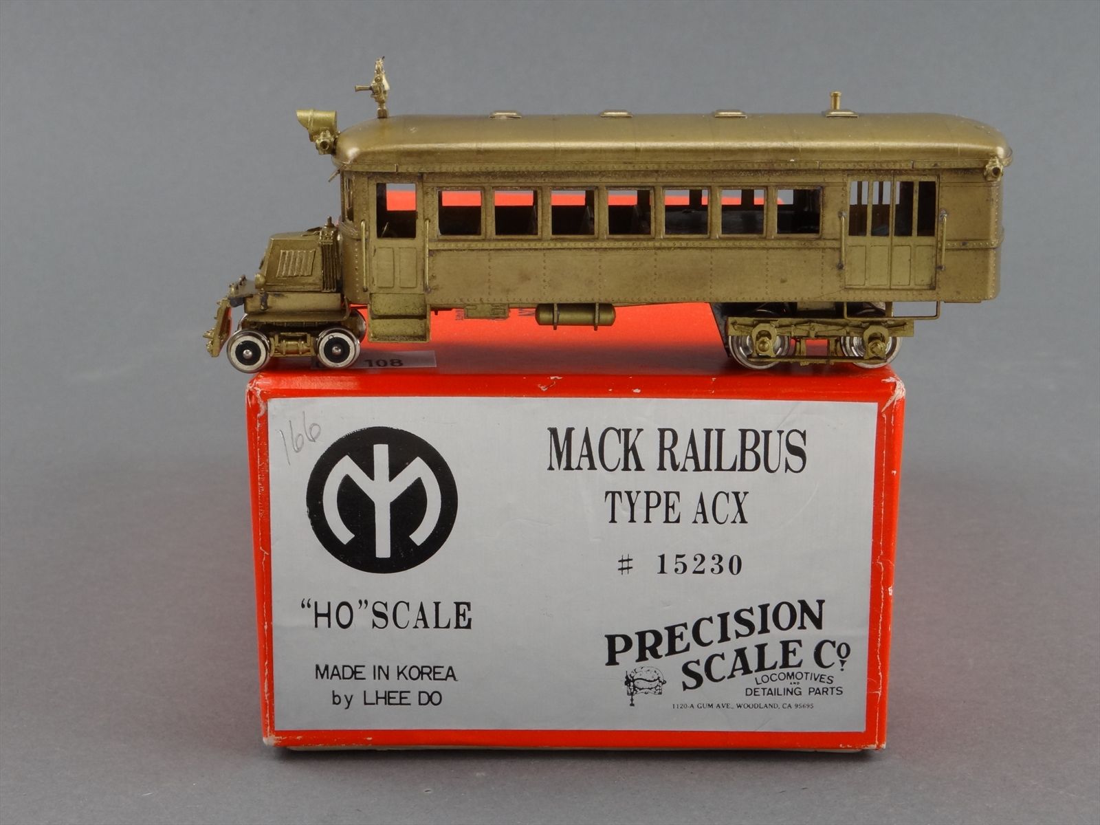 HO Brass Model Train - PSC 15230 Mack Railbus Type ACX - Self Propelled
