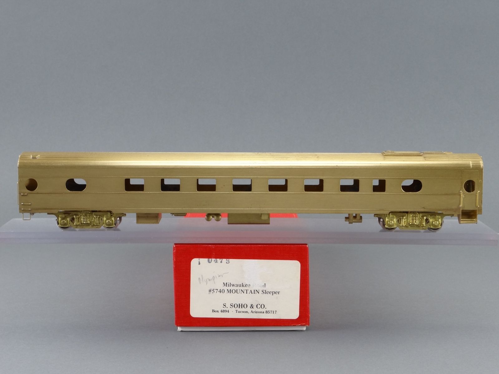 HO Brass - S. SOHO & Co. 0473 Milwaukee Road Passenger Car