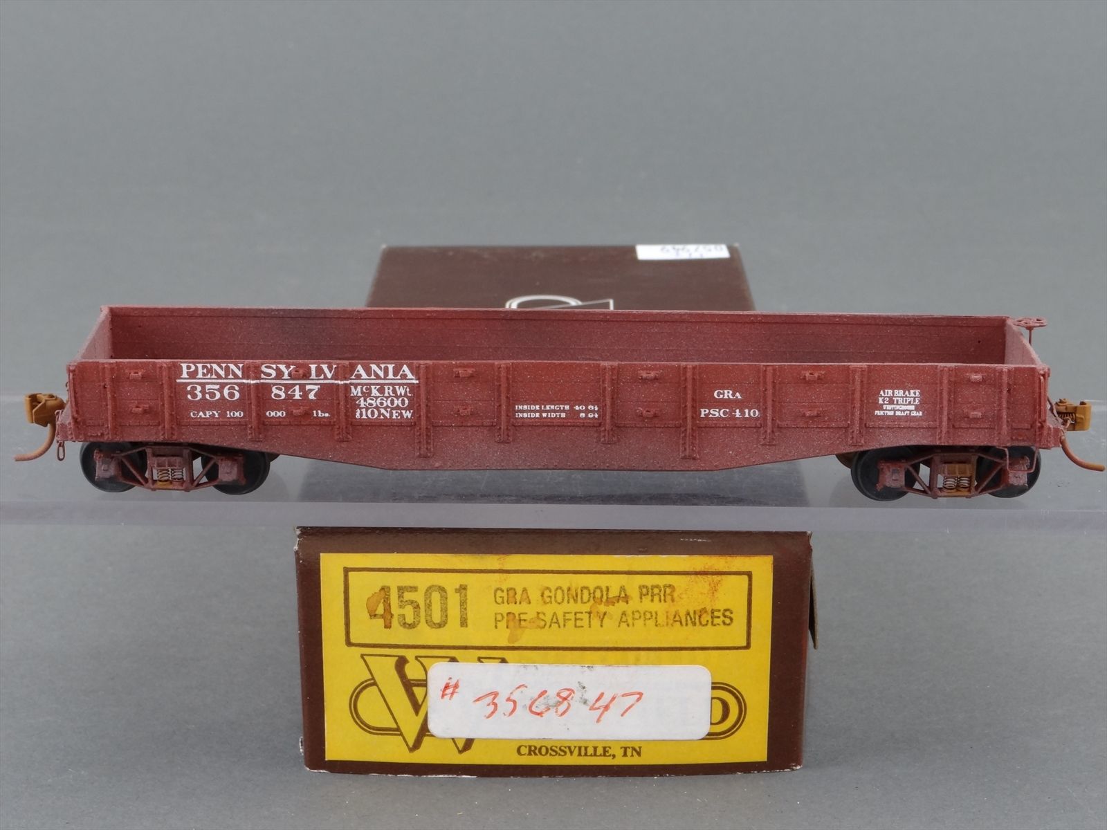 Custom 4501 HO Westerfield 4501 Pro Built Kit - PRR Pennsylvania GRA Gondola ...