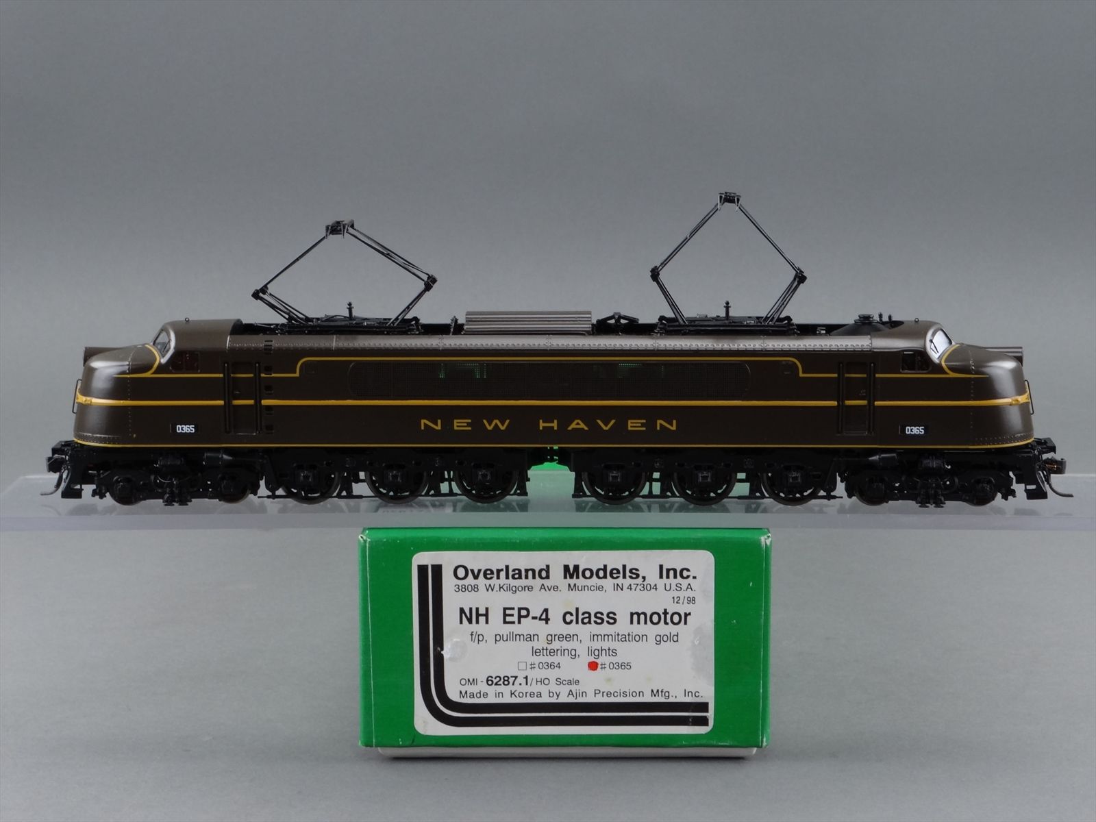 Locomotive Overland Models EP-2 – H0, Laiton Non Peint, Corée, édition Limitée