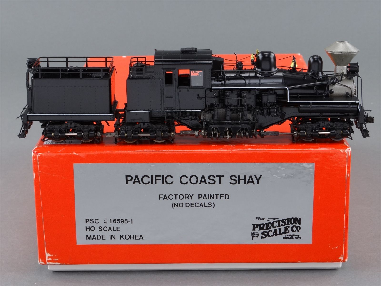 HO Brass Model Train - PSC 16598-1 3-Truck Shay - Painted / Unlettered