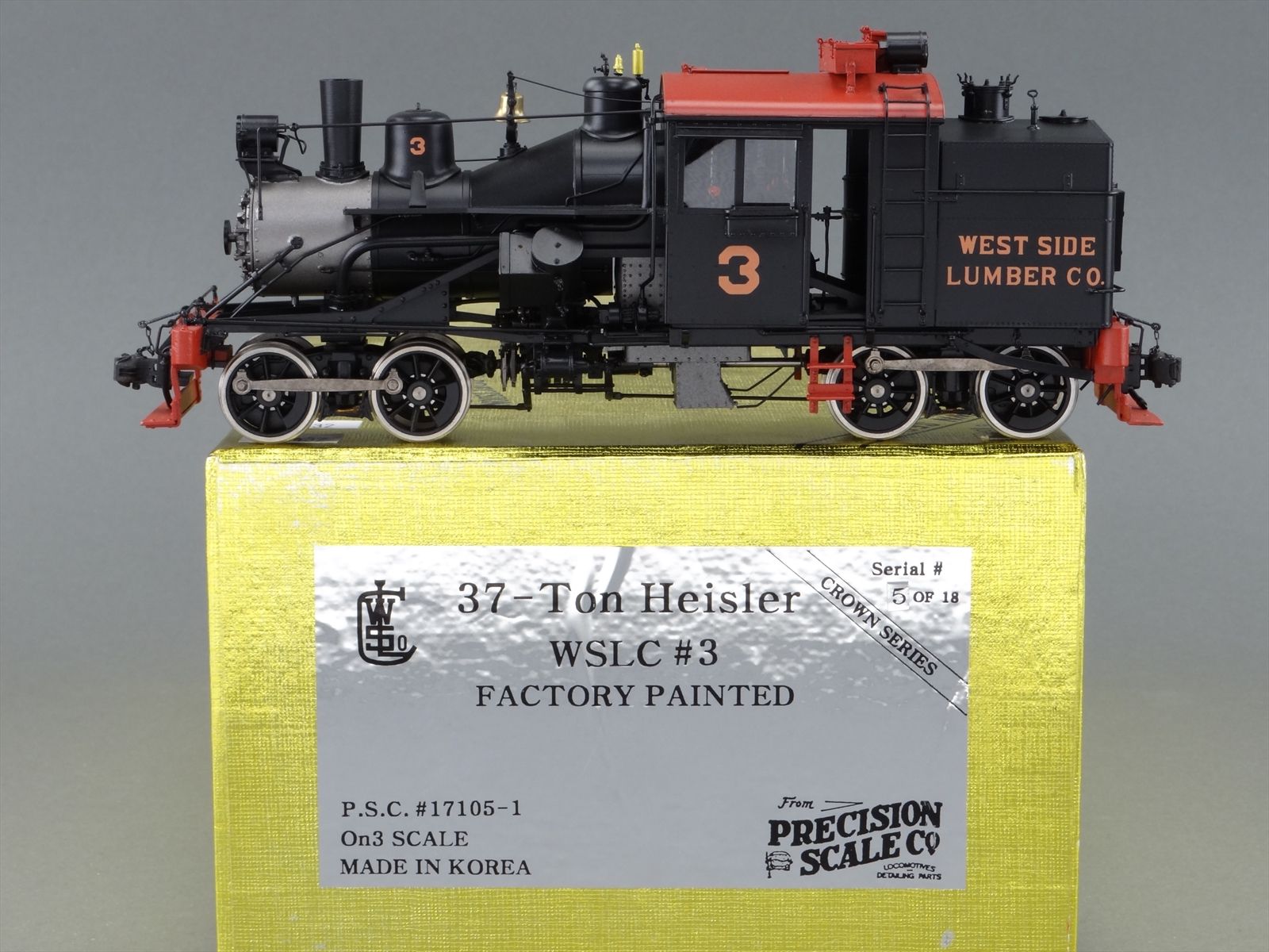 On3 Brass Model Train - PSC 17105-1 WSLC West Side Lumber Co. 37