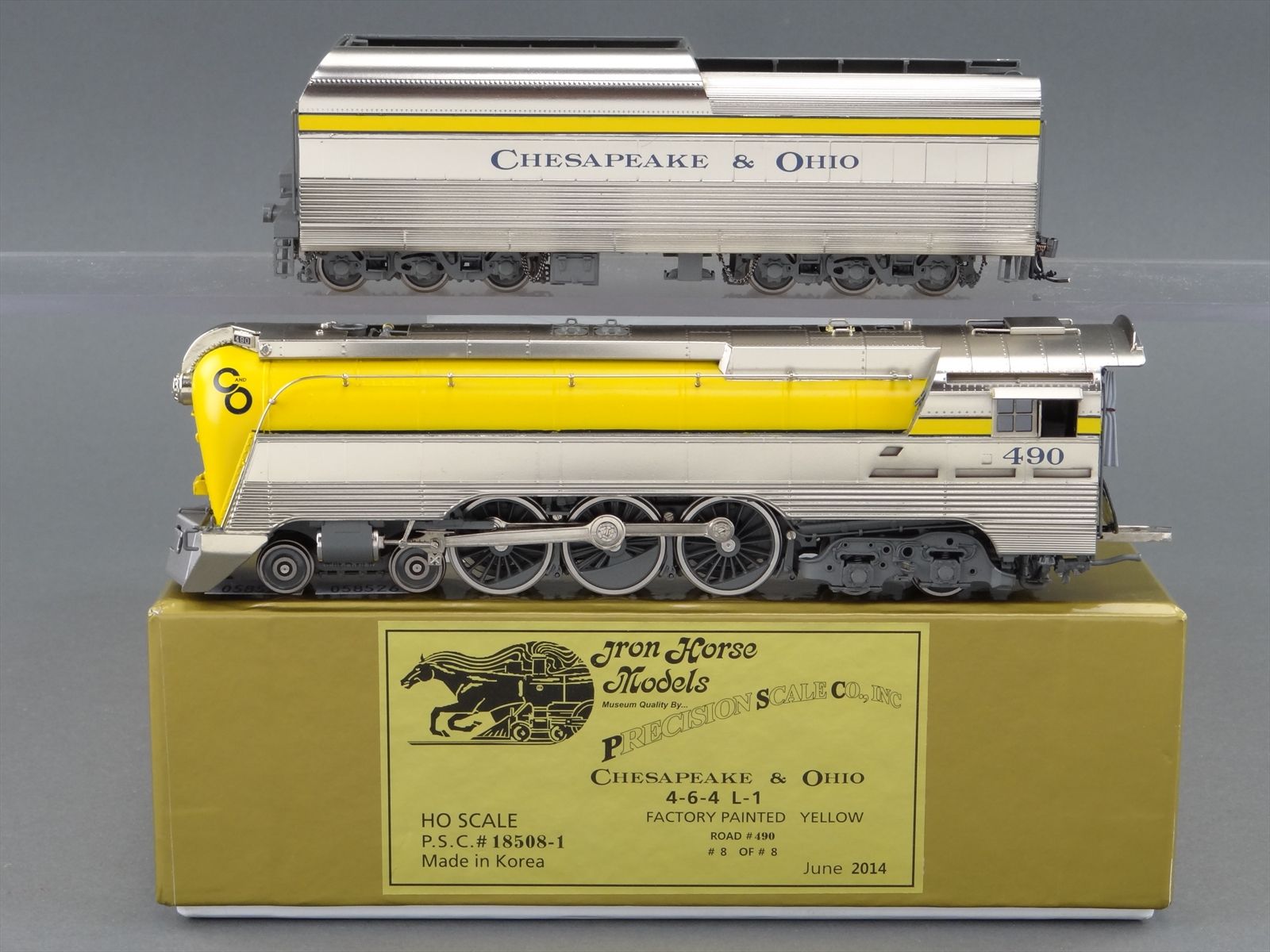 HO Brass Model Train - PSC Chesapeake & Ohio L-1 4-6-4 Road