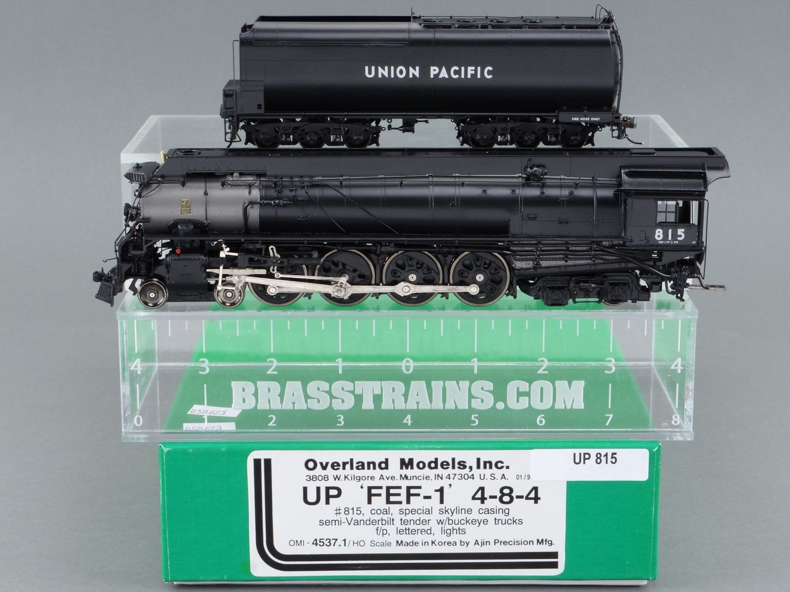 HO Brass OMI 4537.1 Overland UP Union Pacific FEF-1 4-8-4 #815