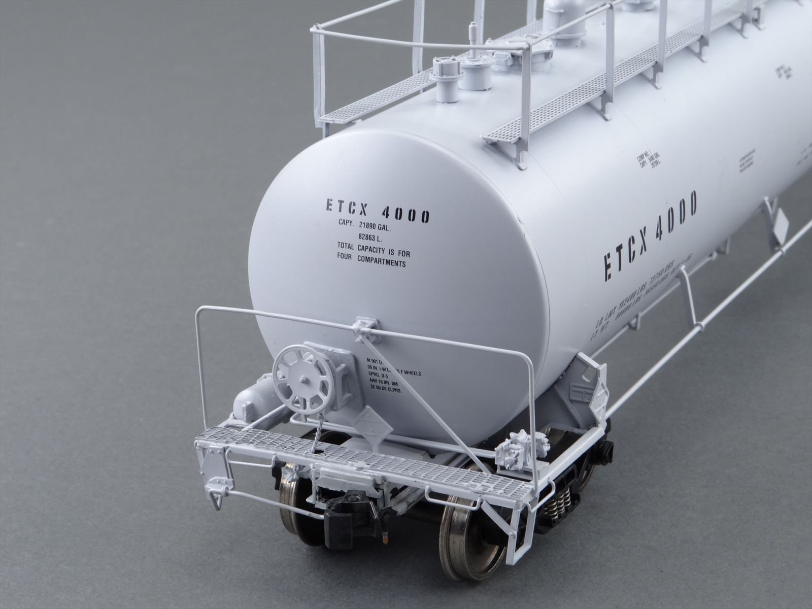 O Scale Pecos River Brass 4464E ETCX Eastman Trinity Industries 4-Dome ...