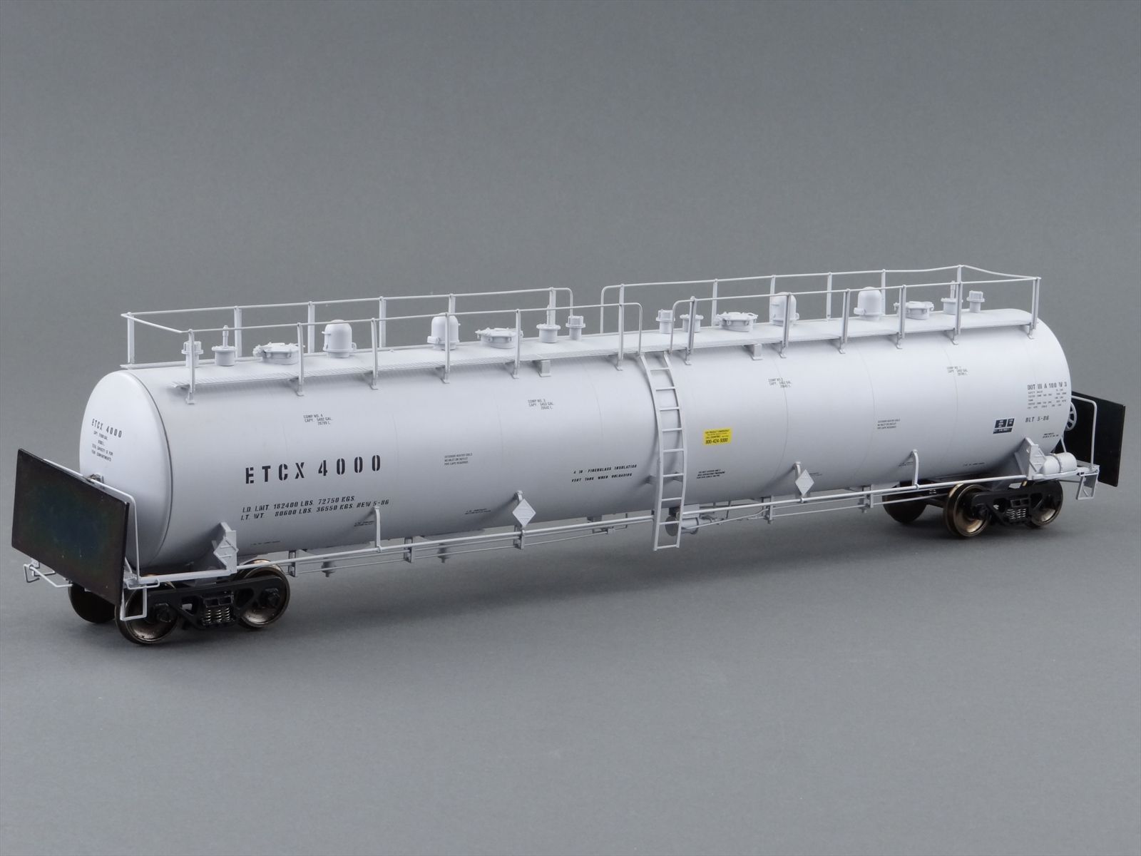 O Scale Pecos River Brass 4464E ETCX Eastman Trinity Industries 4-Dome ...