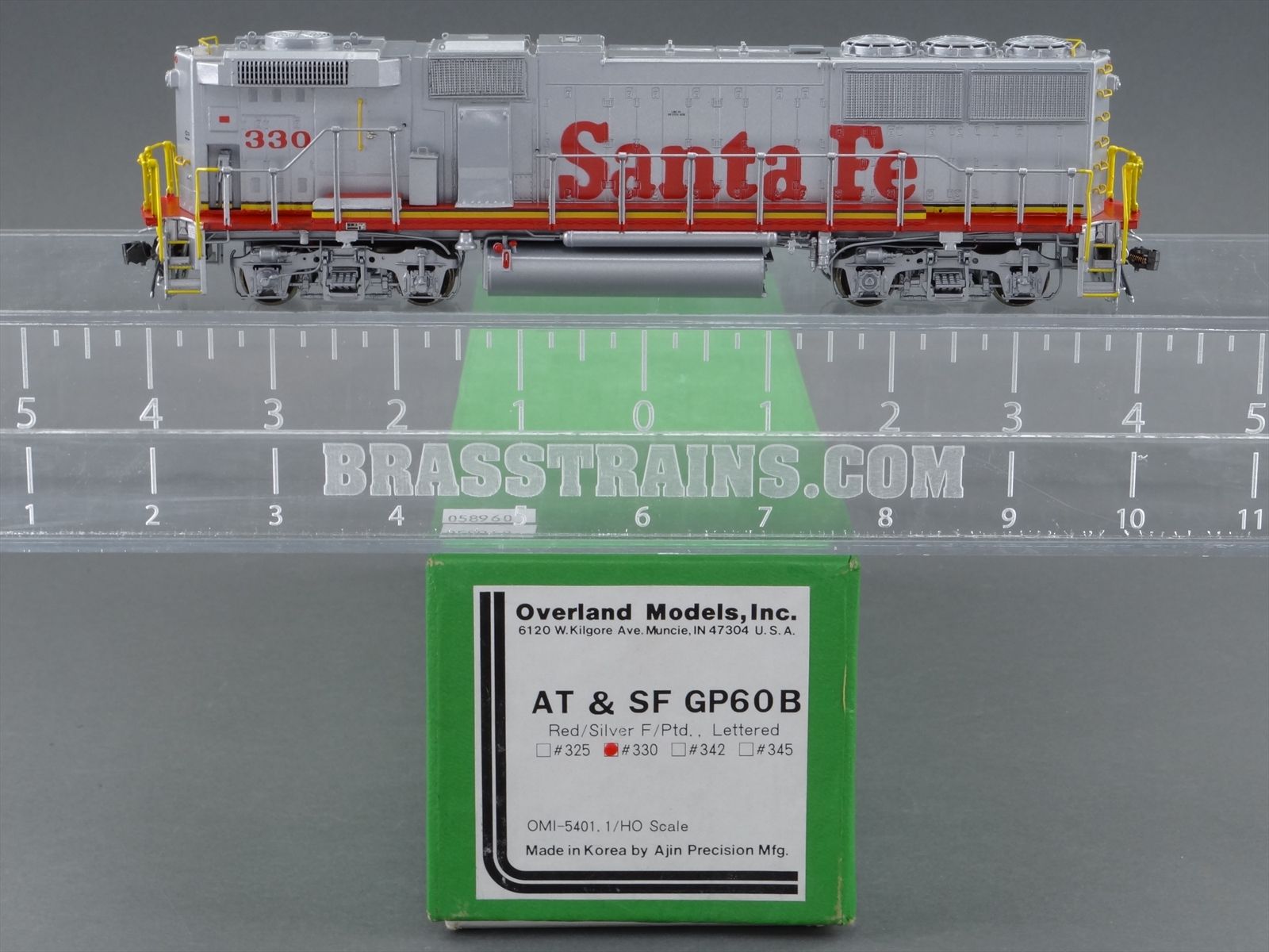 HO Brass Model Train - OMI 5401.1 ATSF Santa Fe GP60B Diesel #330 ...