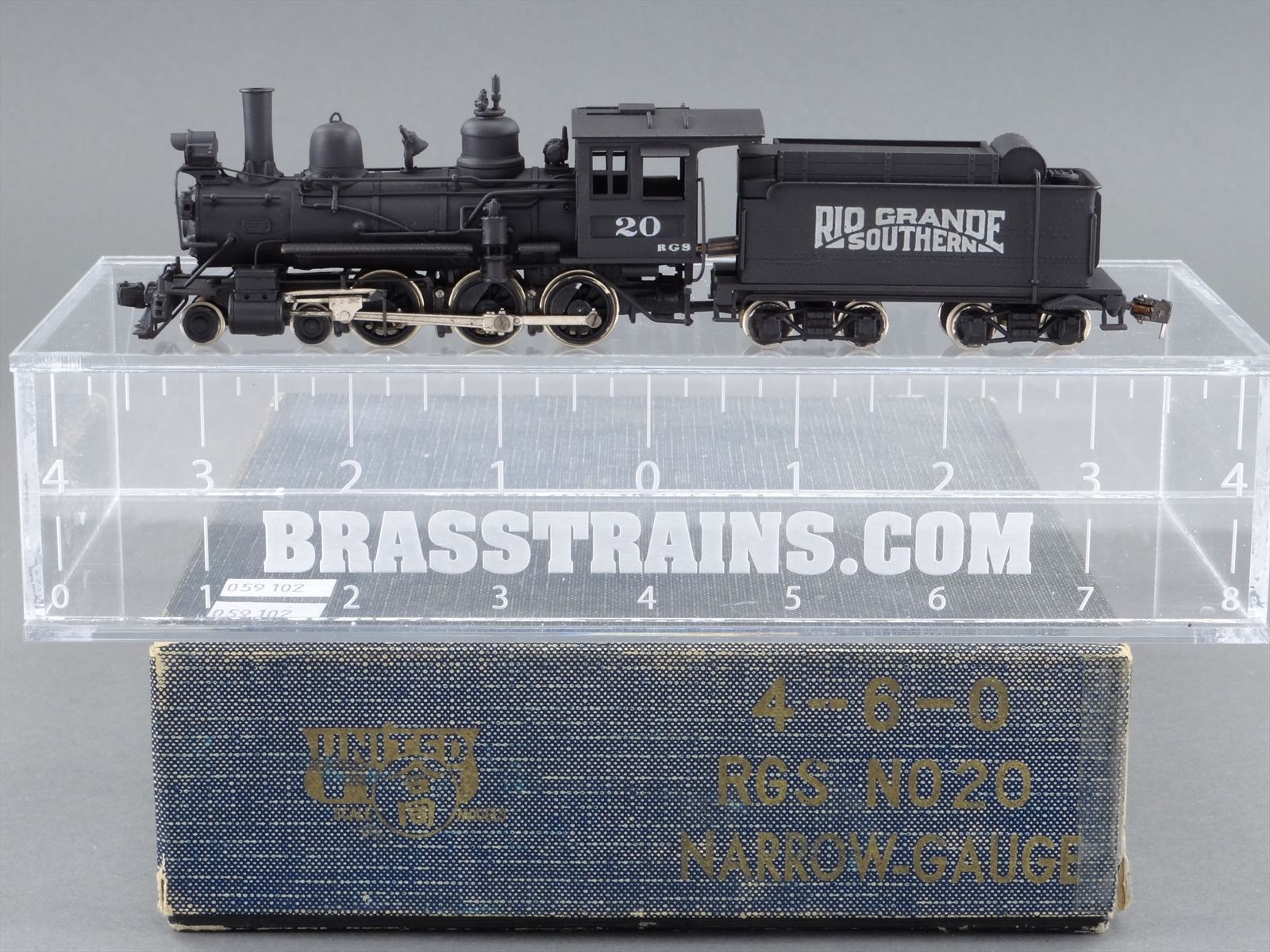 HOn3 Brass Model Train - PFM United RGS Rio Grande Southern 4-6-0