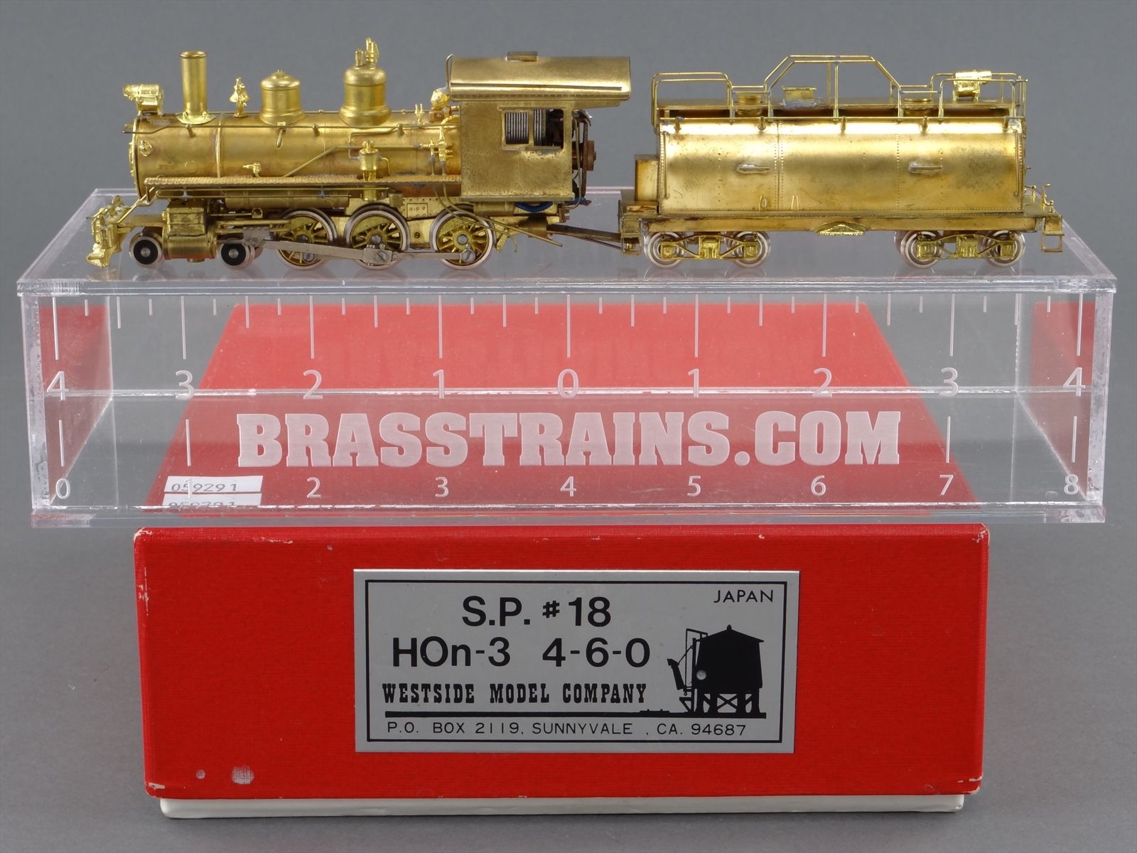 HOn3 Brass Model Train - WMC Westside SP Southern Pacific #18 4-6-0