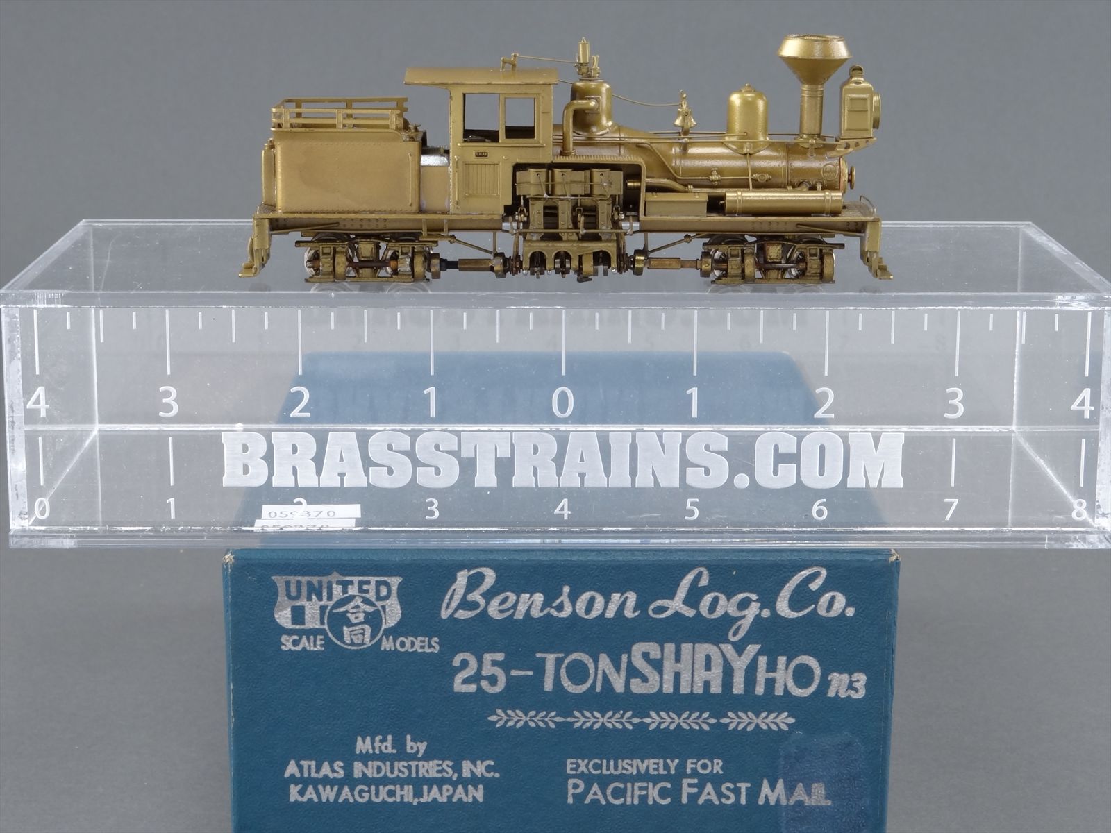 HOn3 Brass Model Train - PFM United Benson Log Co. 2-Truck Shay