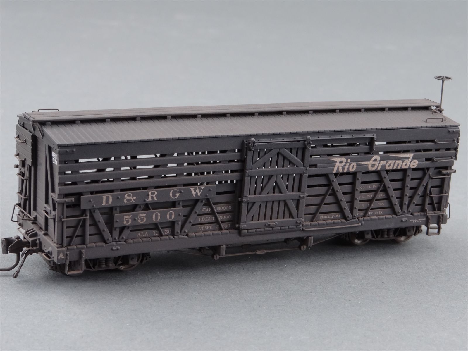 Gato Model Works HOn3 D&RGW 5500 Series Stock Car Kit - Unassembled 1:87 Scale 3D Printed Model