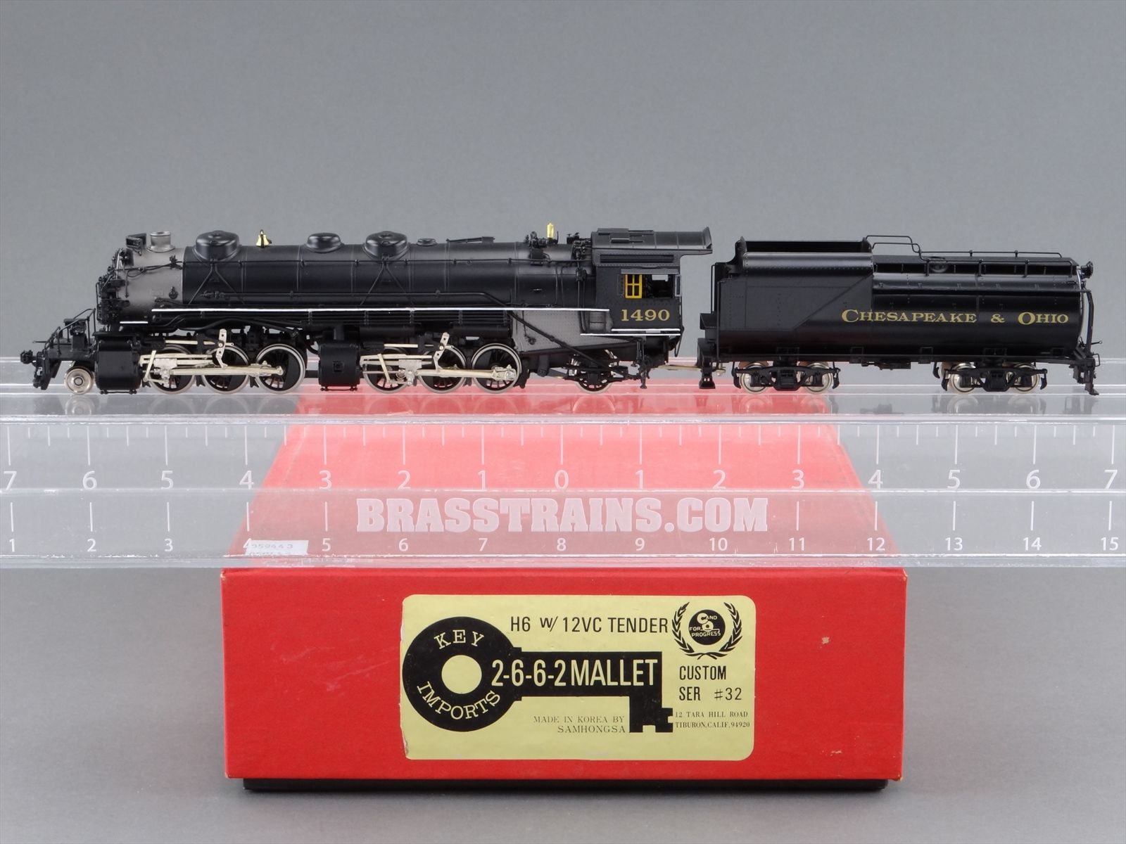 HO Brass Key Imports C&O Chesapeake & Ohio 2-6-6-2 H-4