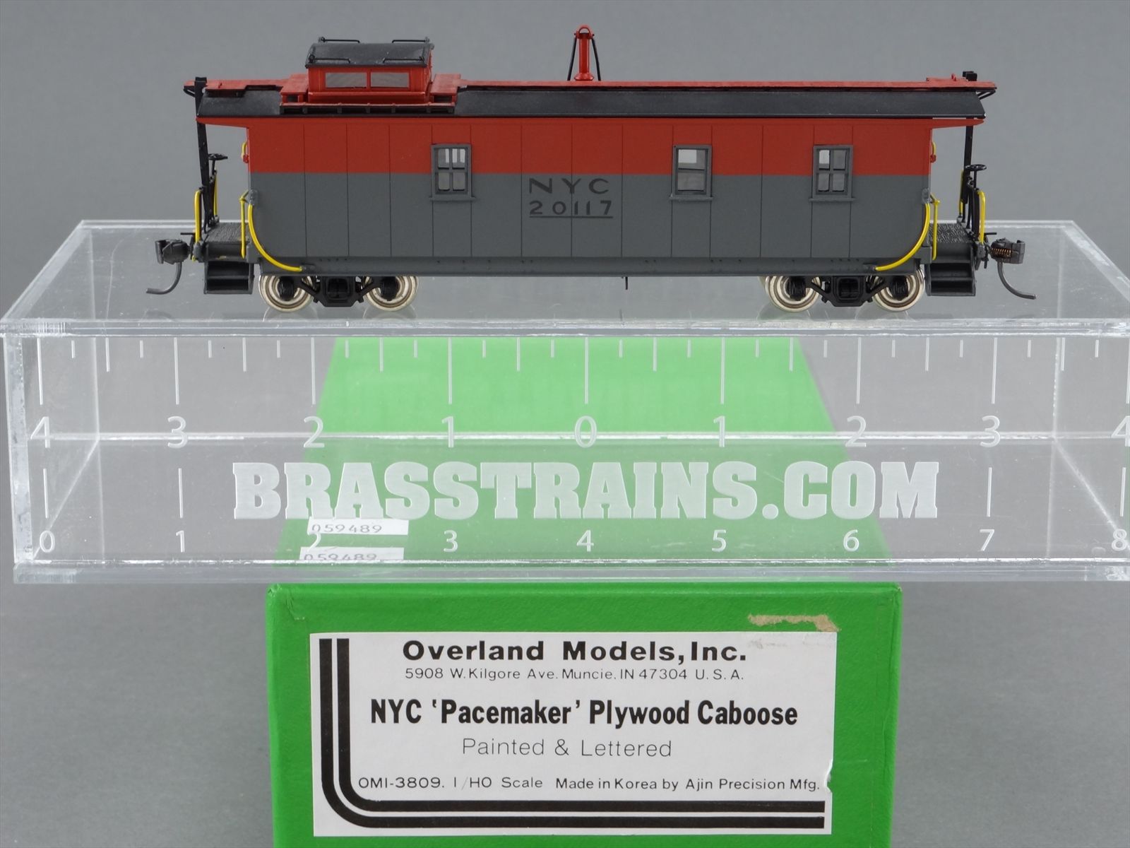 Ho Scale Pacemaker HO Brass Model Train - OMI 3809.1 NYC Pacemaker Plywood Caboose #20117
