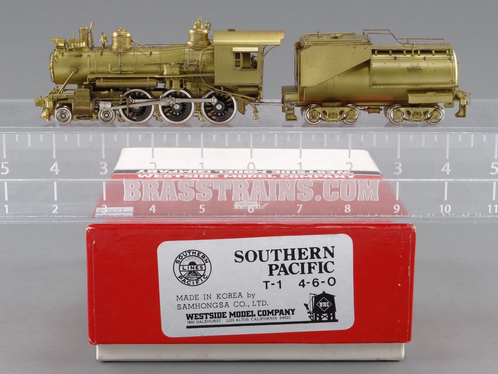 HO Brass Model Train - WMC Westside SP Southern Pacific 4-6-0 T-1