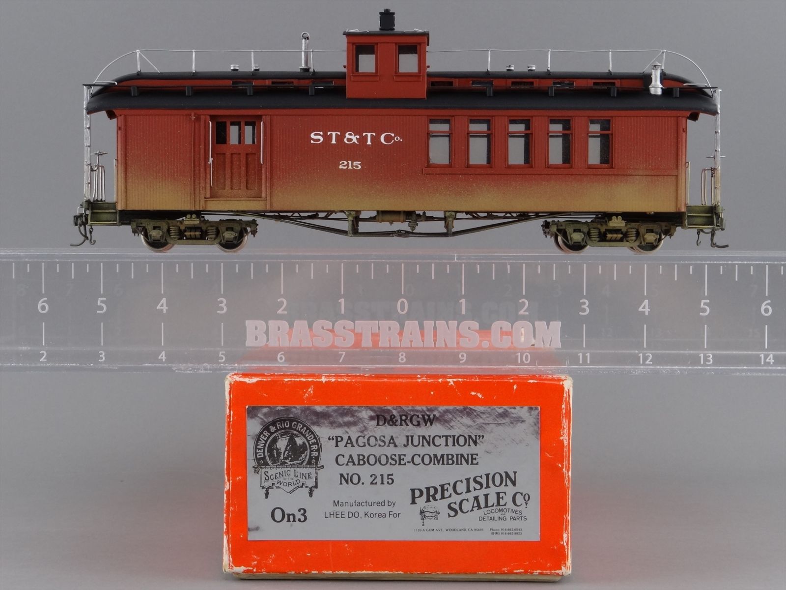 On3 Brass Model Train - PSC D&RGW Rio Grande Pagosa Junction