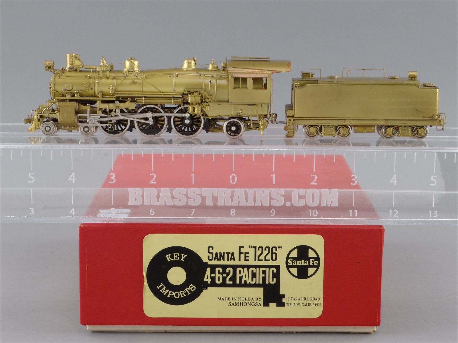 HO Brass Model Train - Key Imports Samhongsa ATSF Santa Fe 4-6-2 ...