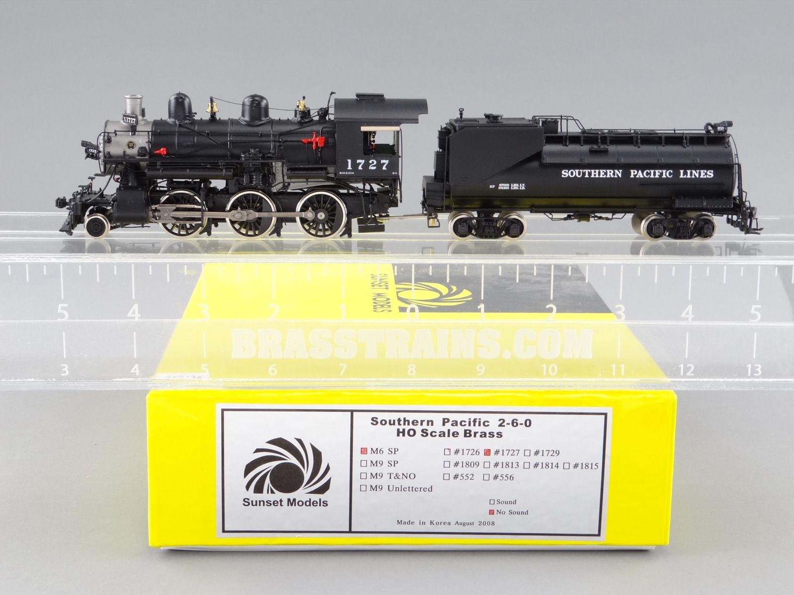 HO Brass Model Train - Sunset SP Southern Pacific 2-6-0 M-6 #1727