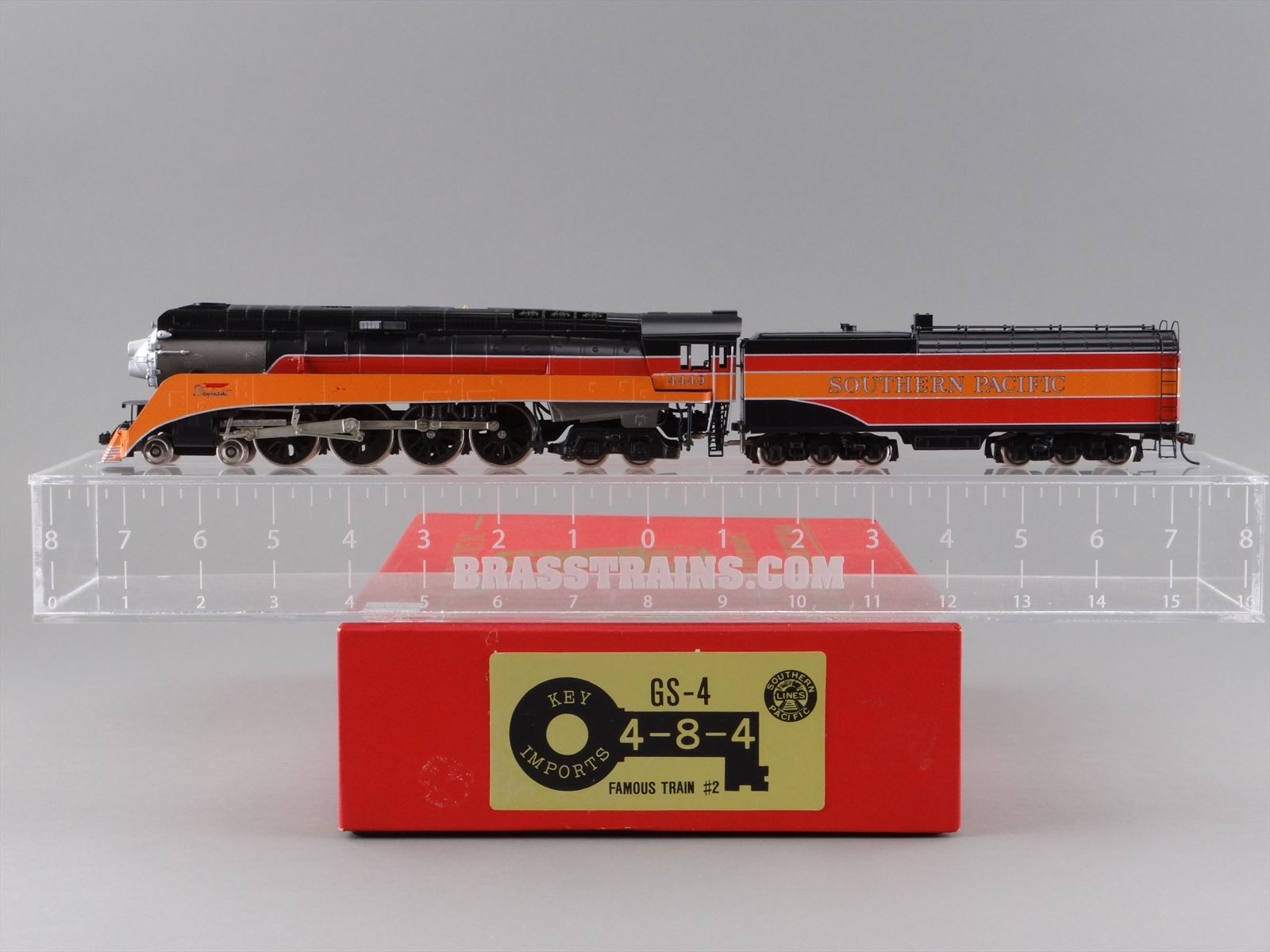HO Brass Model Train - Key Imports Famous Train #2 SP Daylight 4-8