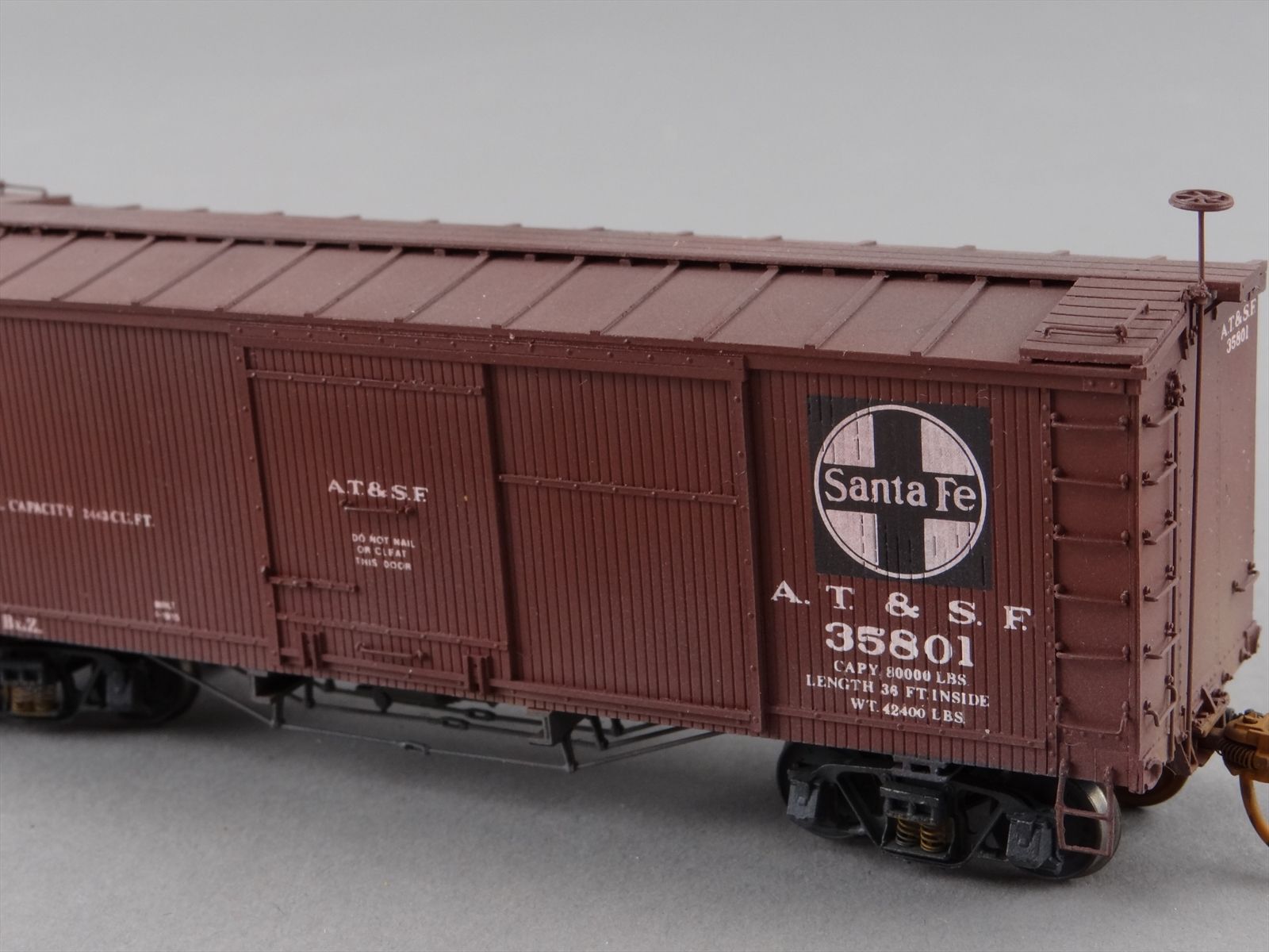 HO Westerfield 1401 Pro Built Kit - ATSF Santa Fe BxZ Box Car #35801 ...