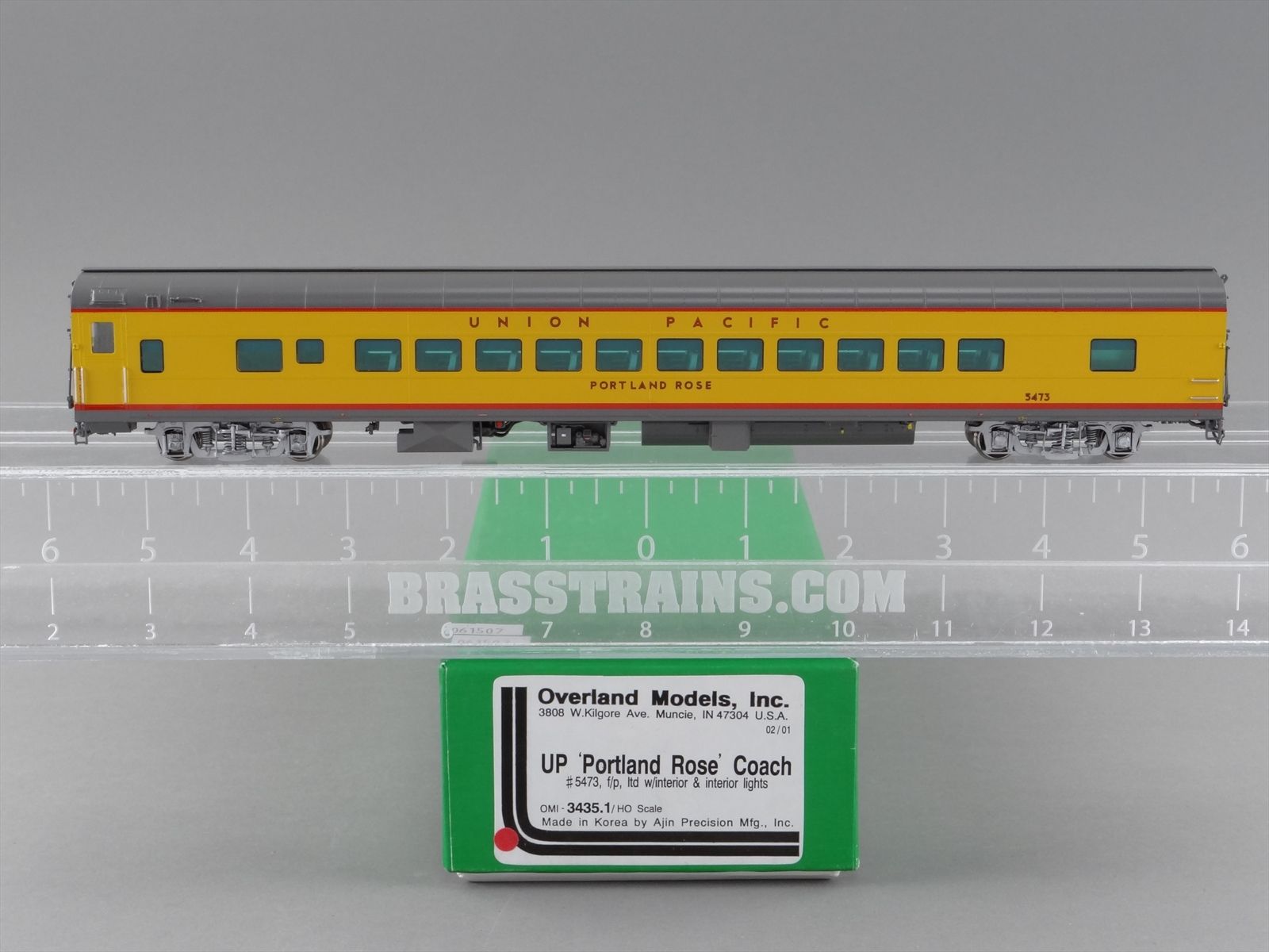 Portland Rose Train HO Brass Model Train - OMI 3435.1 UP Union Pacific Coach - Portland ...