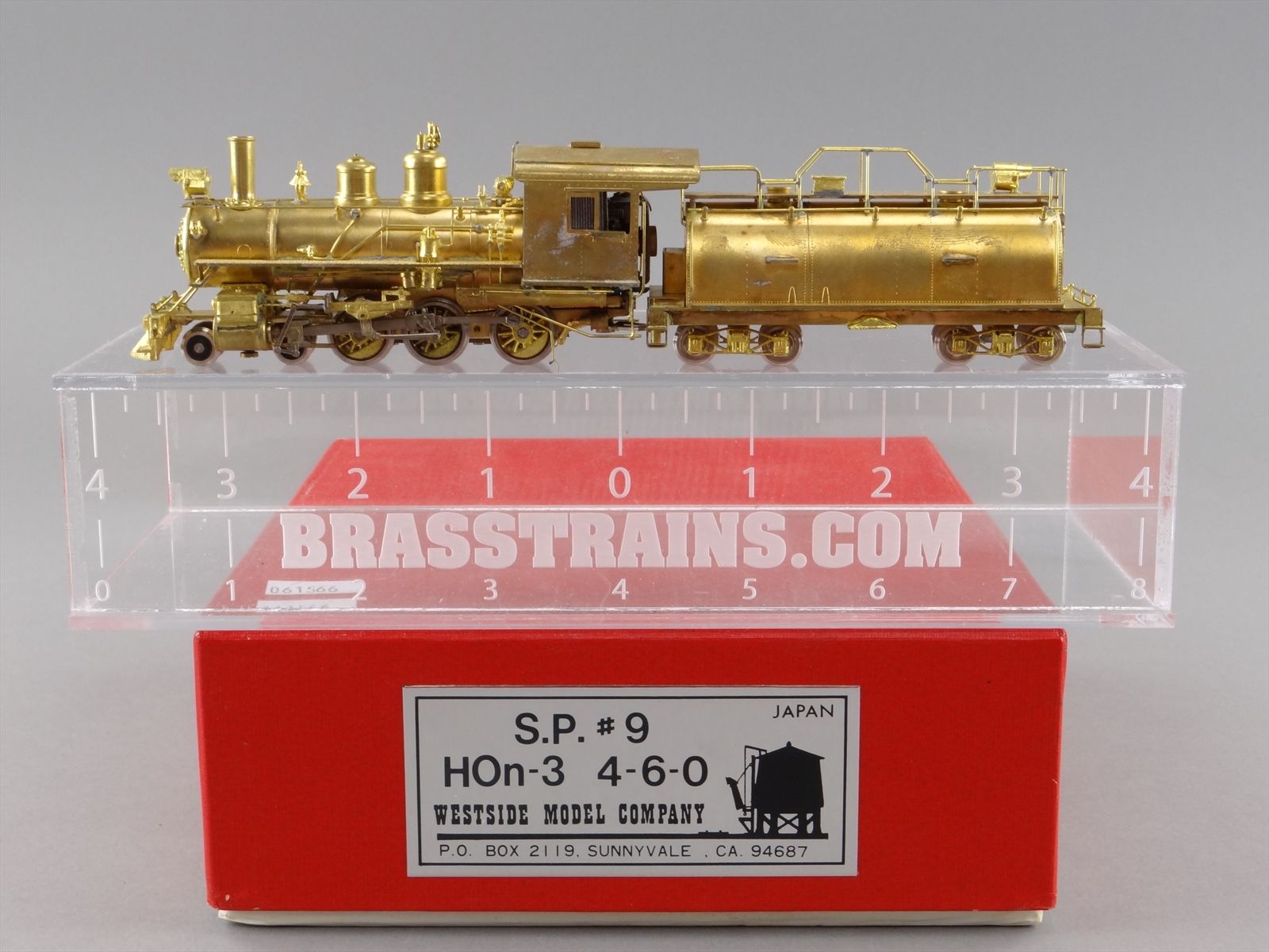 HOn3 Brass Model Train - WMC Westside SP Southern Pacific 4-6-0 #9