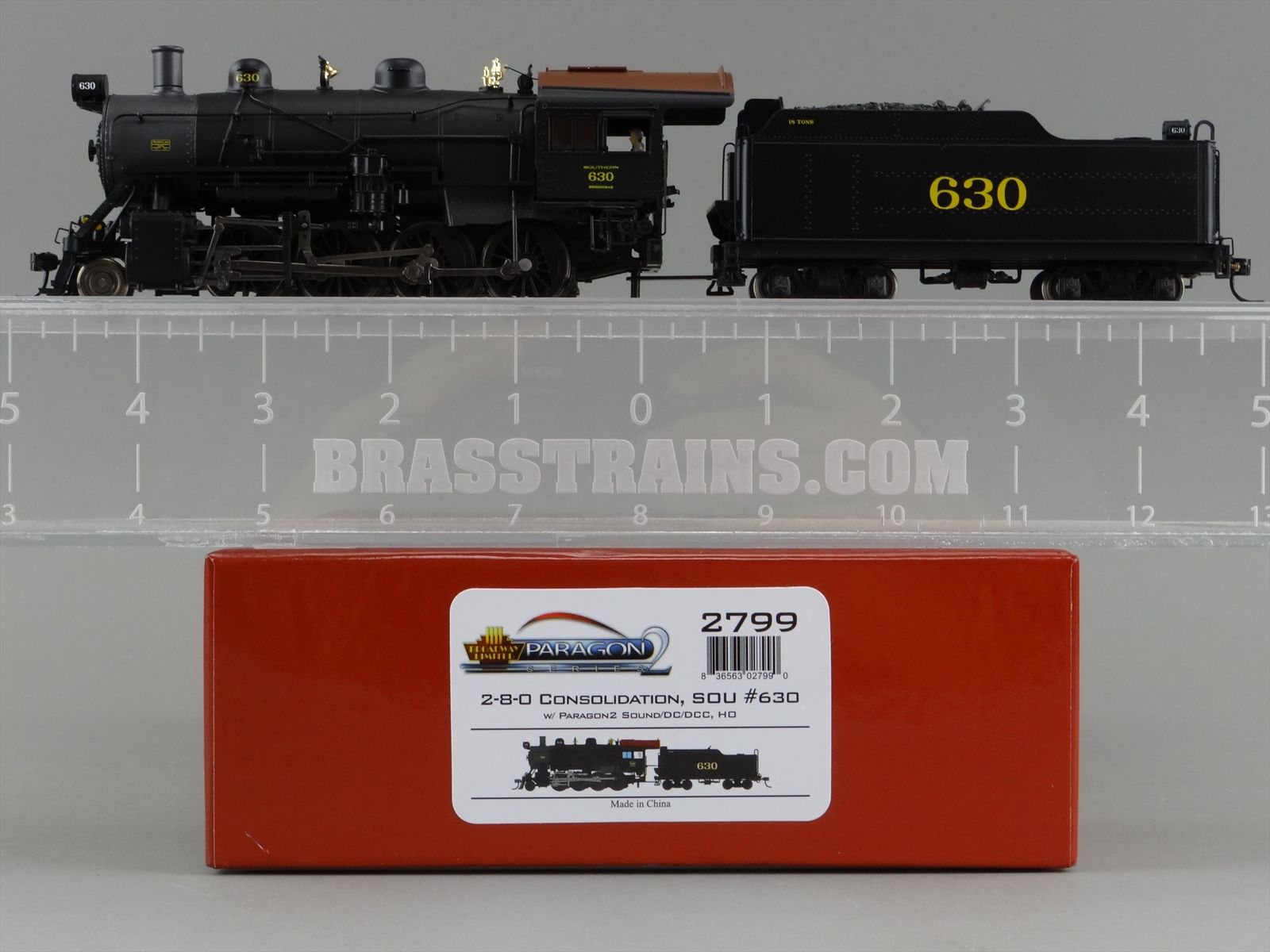 HO Scale BLI-2799 2-8-0 Consolidation, SOU #630, Standard Freight ...