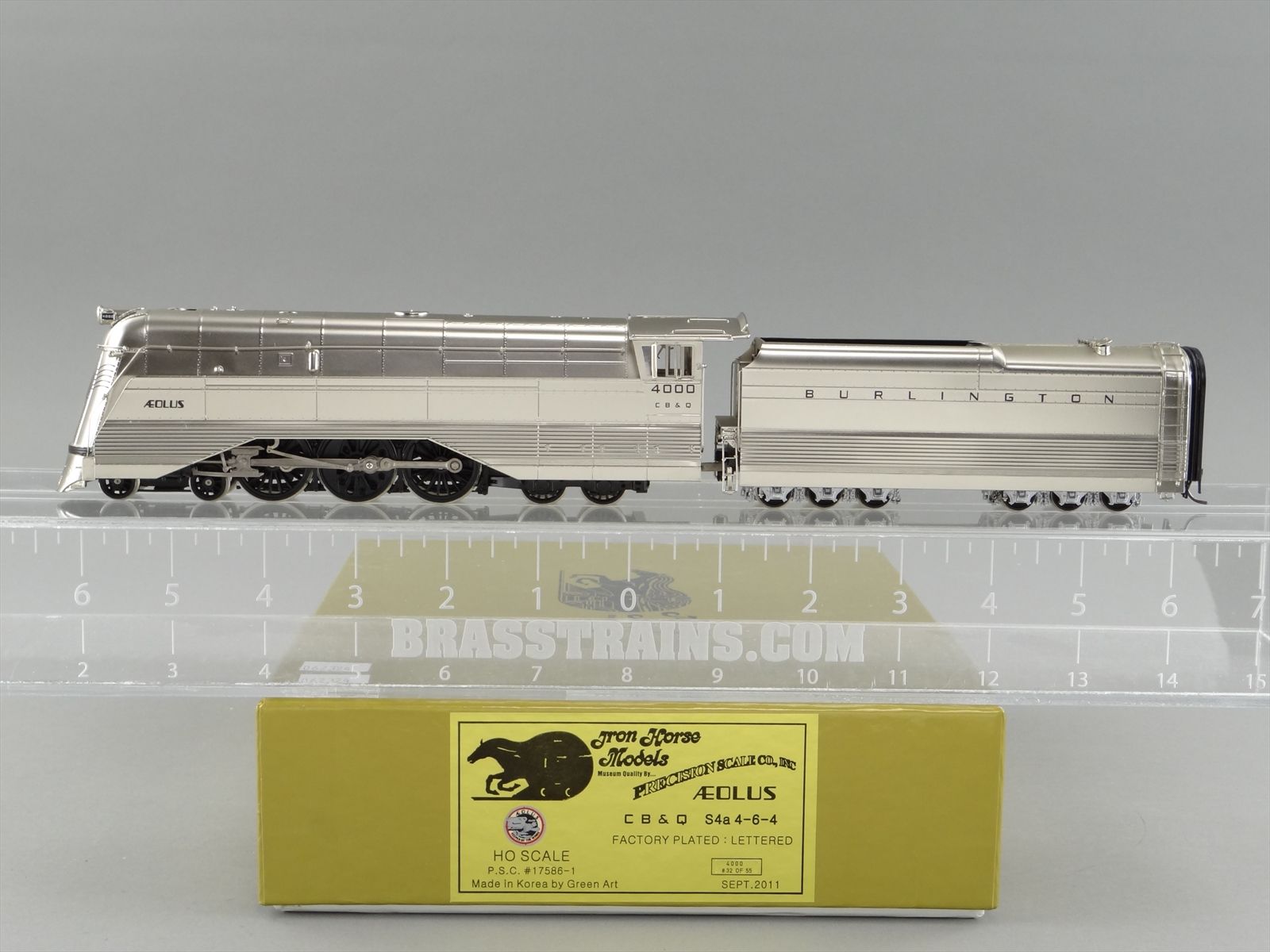 PSC クラウンシリーズ CB&Q 4-6-4 S-4a AEOLUS ROAD #4001 鉄道模型 Oゲージ ジャンク W4577237 HO Brass CON PSC - Precision Scale Co. CB\u0026Q - Burlington Route