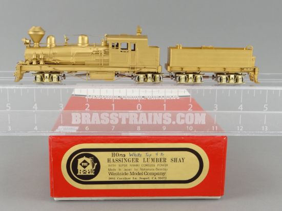 HOn3 Brass Model Train - WMC Westside Hassinger Lumber 4-Truck
