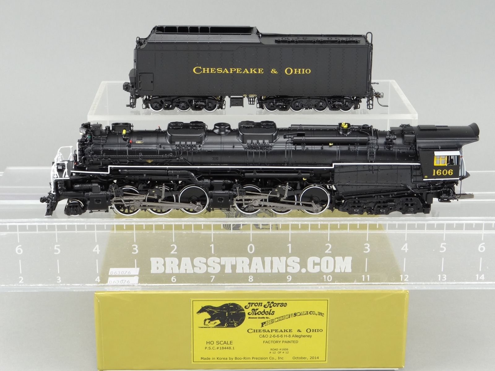 HO Brass PSC 18448-1 Precision Scale C&O 2-6-6-6 H-8 Allegheny