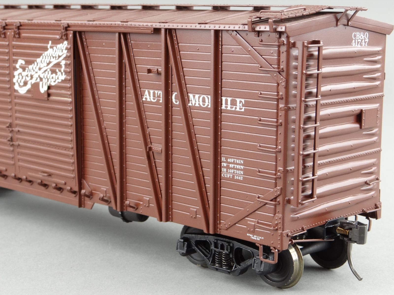 O Scale Brass PSC 15551 Precision Scale Co. 40' AAR 50 Ton Outside