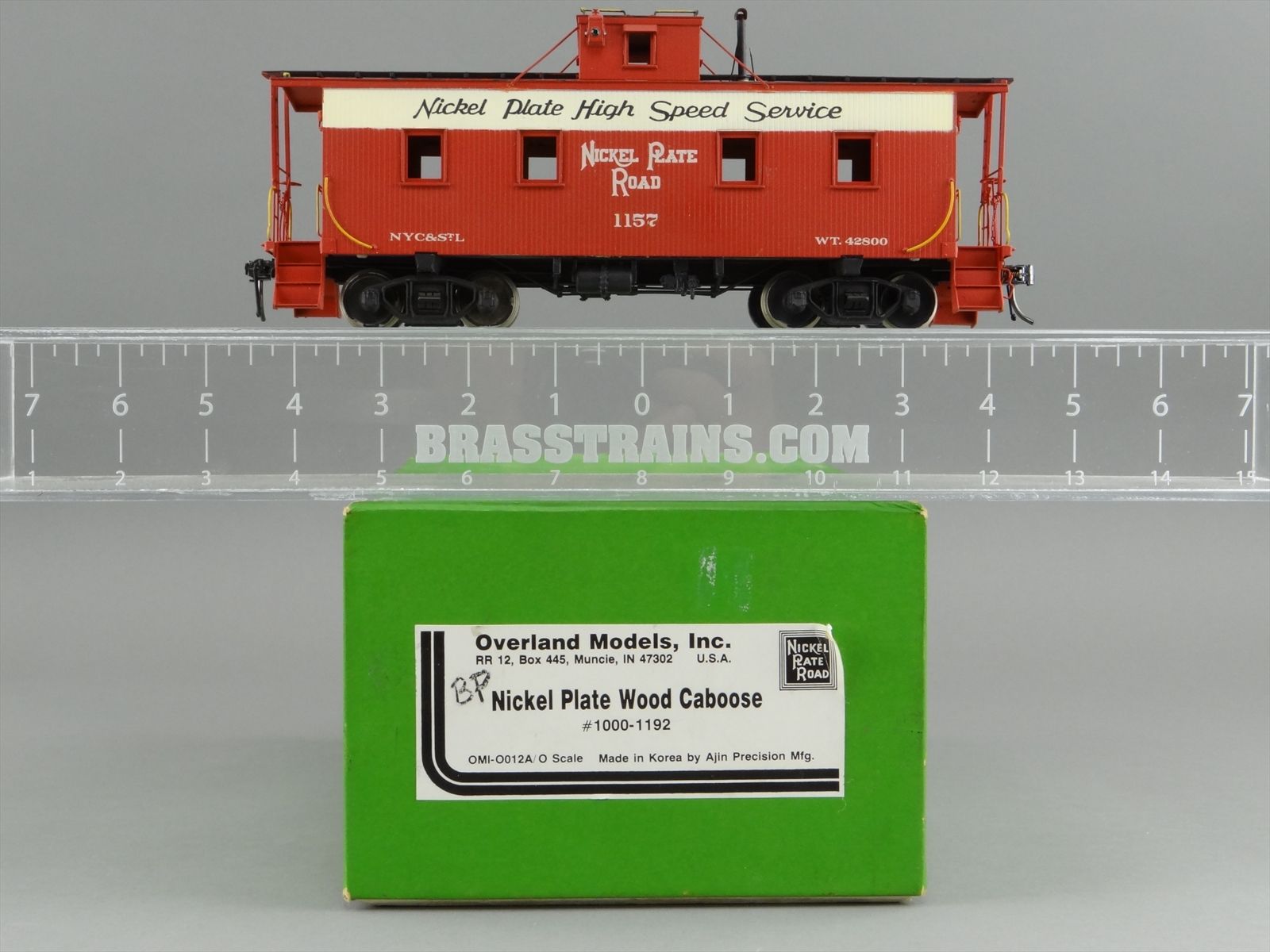 O Scale Brass Model Train - OMI 0012A NKP Nickel Plate Wood