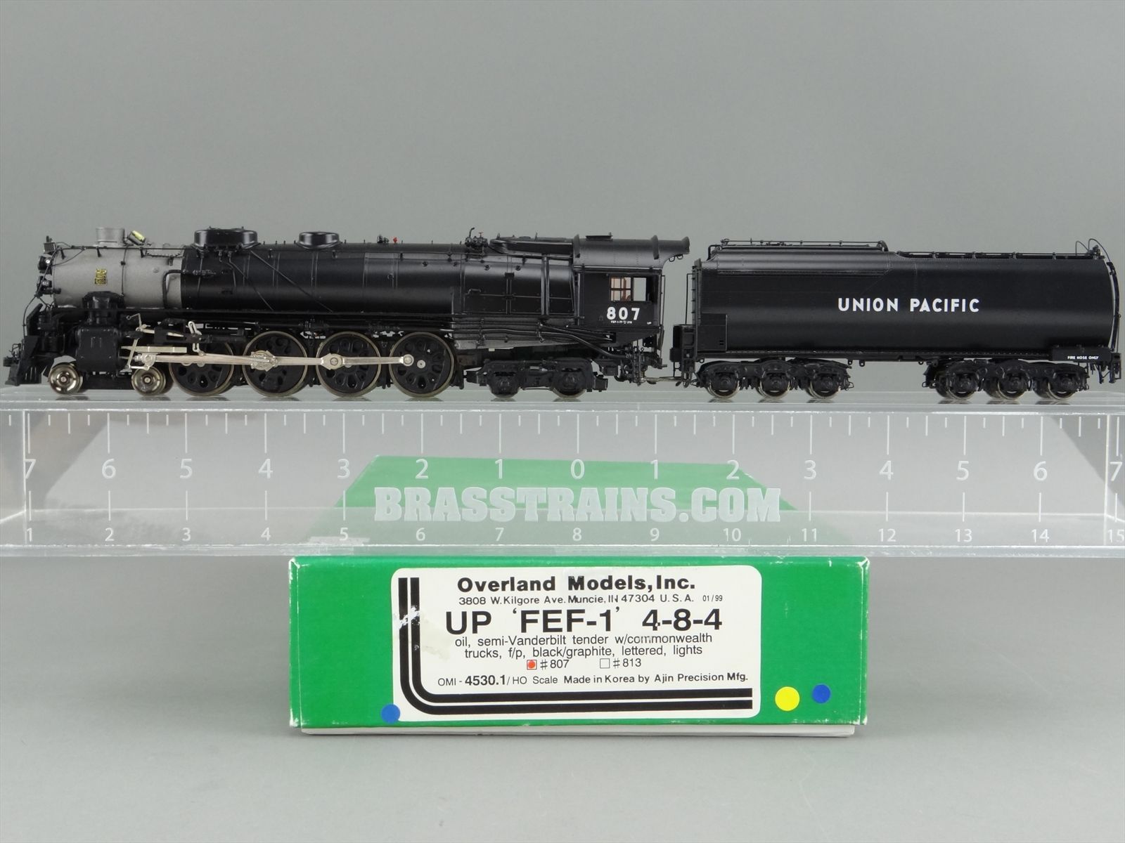 HO Brass Model Train - Overland OMI 4530.1 UP Union Pacific FEF-1