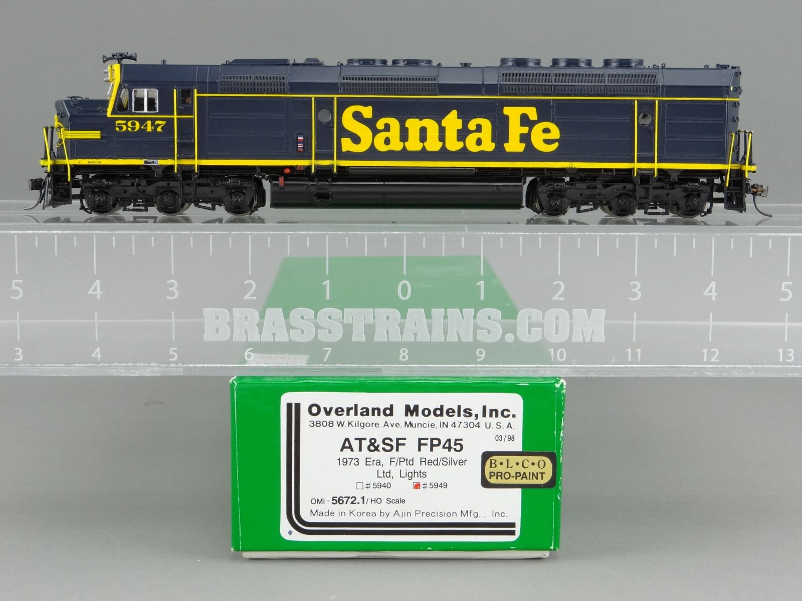 HO Brass Model - OMI 5672.1 Overland ATSF Santa Fe FP45 Diesel #5947 ...
