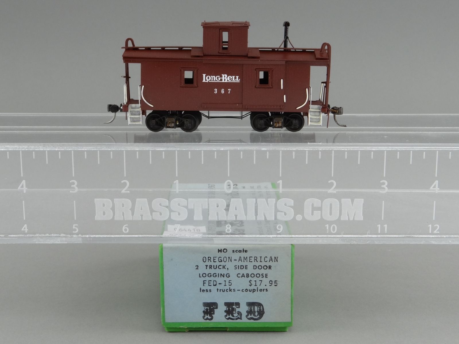 HO Scale Brass FED - Oregon-American Caboose - Long Bell Lumber