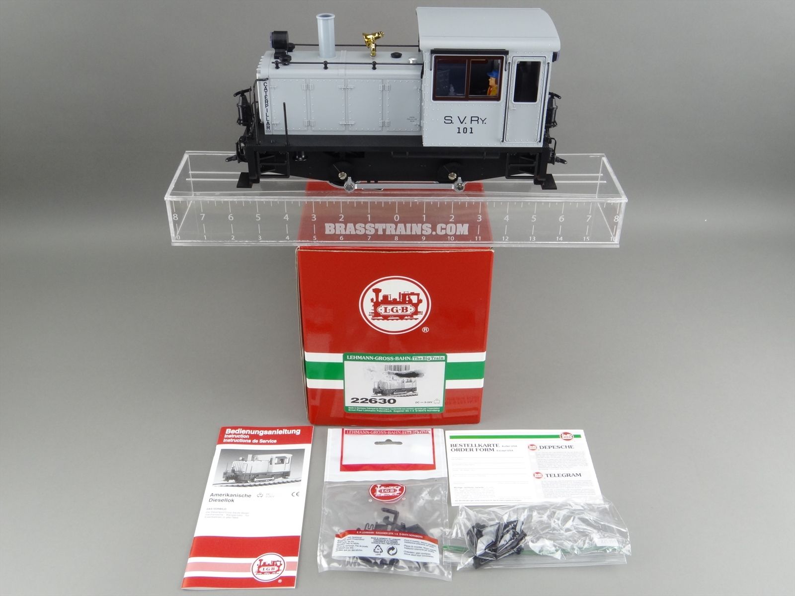 G Gauge LGB 22630 Gray Sumpter Valley Railway / Caterpillar Diesel