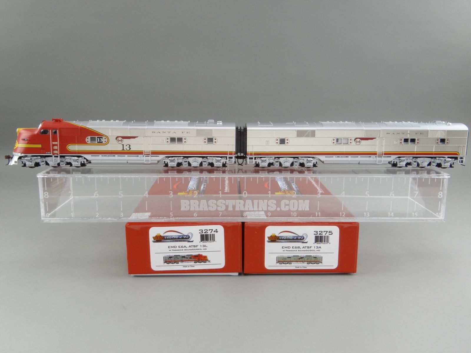 HO BLI-3274/3275 Broadway Limited EMD E6A, ATSF #13L/ E6B, ATSF ...