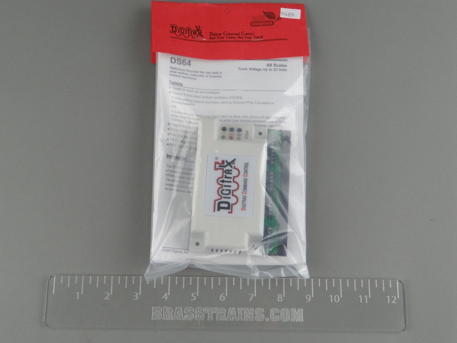 HO Scale Train Accessory - Digitrax DS64 Stationary Decoder for use ...