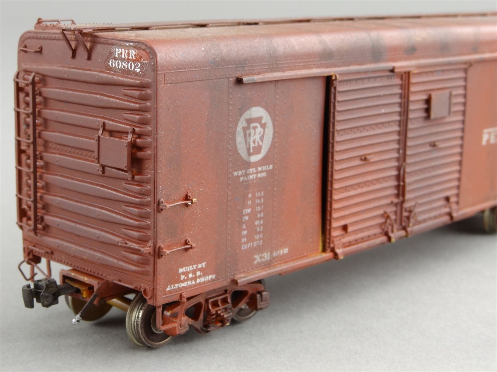 Prr Auto Rack HO Brass W&R PRR Pennsylvania 40' Round Roof Auto Box Car #60802 ...