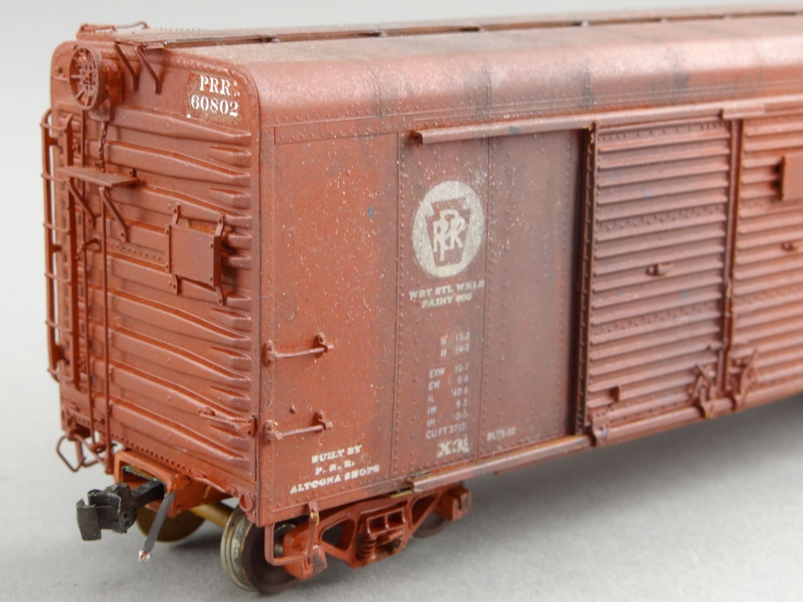 Prr Auto Rack HO Brass W&R PRR Pennsylvania 40' Round Roof Auto Box Car #60802 ...