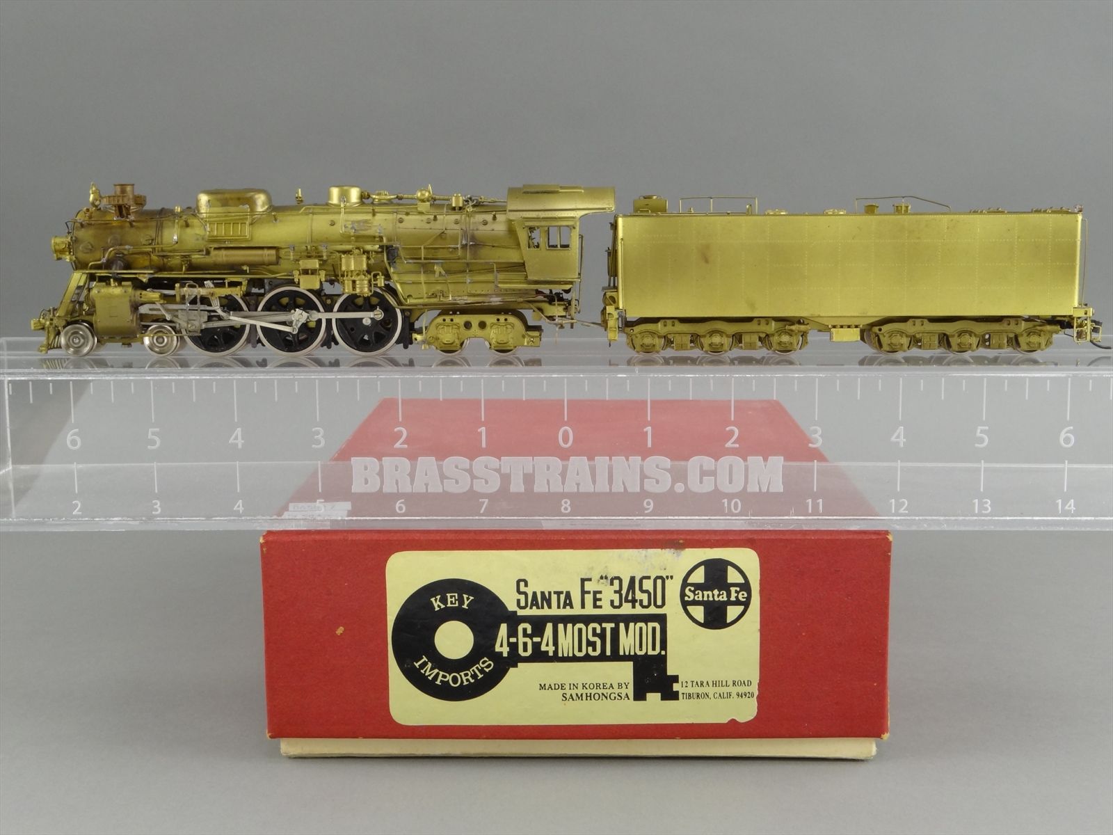 ジャンク KEY IMPORTS SANTA FE 3450 4-6-4 MODERNIZED HOゲージ 鉄道
