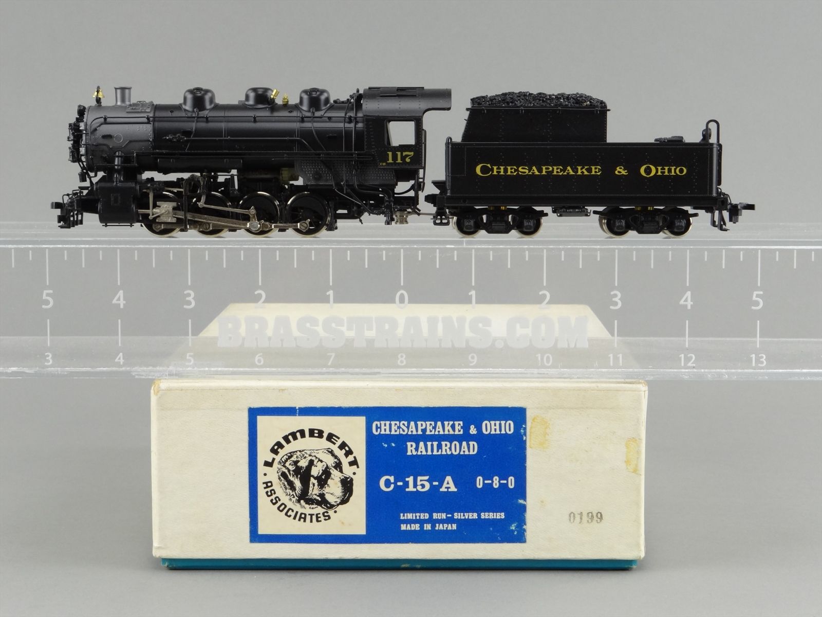 HO Lambert Silver C&O Chesapeake & Ohio 0-8-0 C-15-A #117