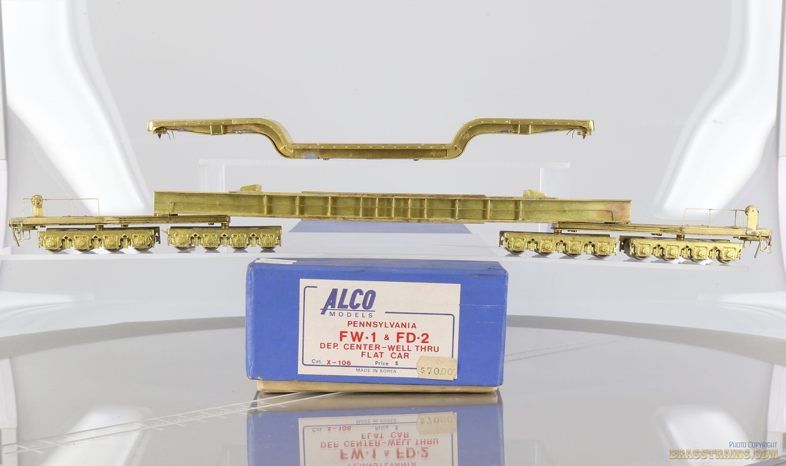 HO Brass ALCO Models X-106 PRR Pennsylvani FW-1 & FD-2 Depressed Center ...
